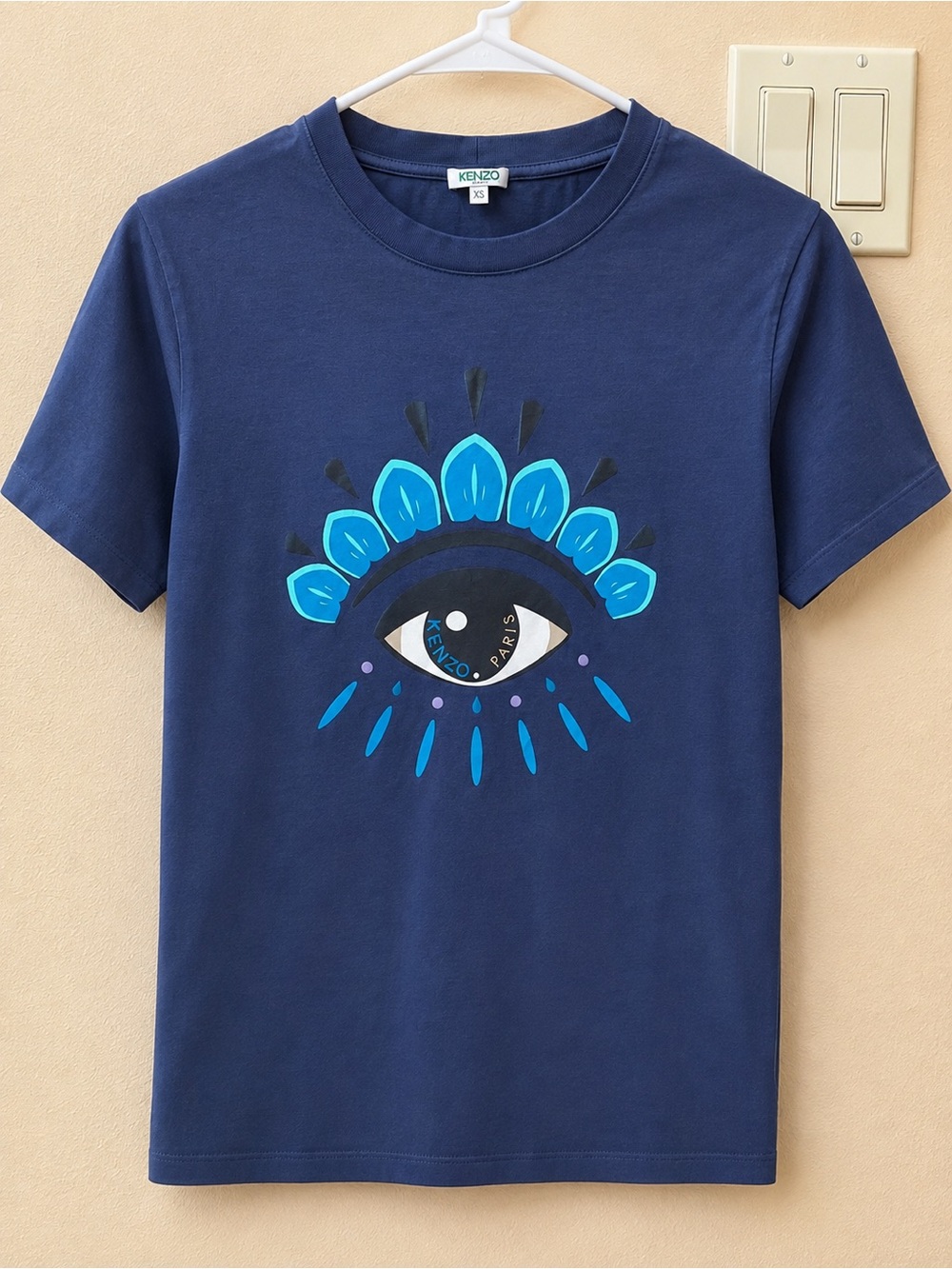 KENZO Paris Eye Graphic T-Shirt Navy Blue XS